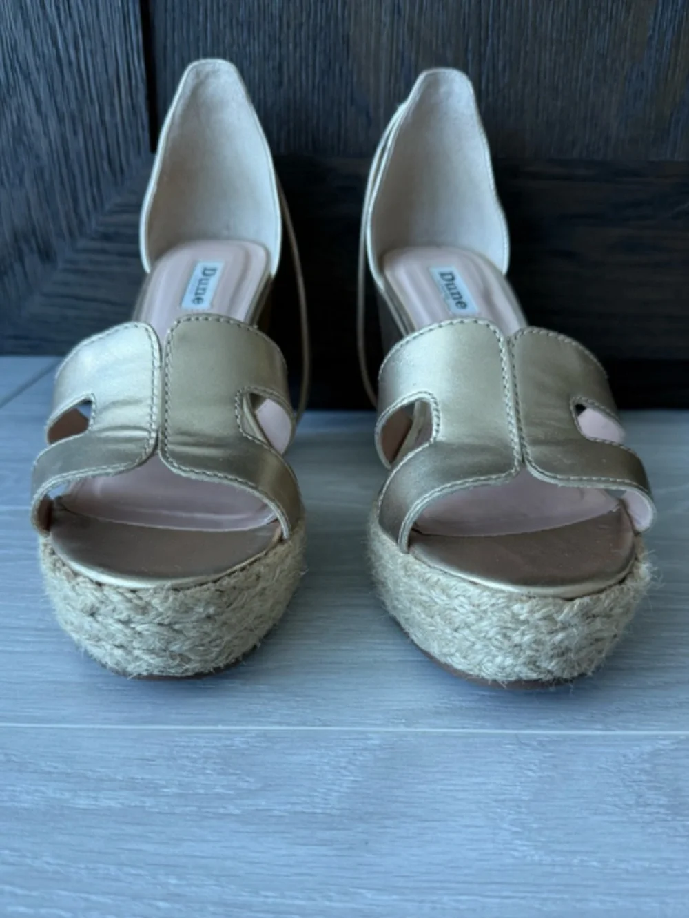 Dune London Gol wedge Espadrille Sandals